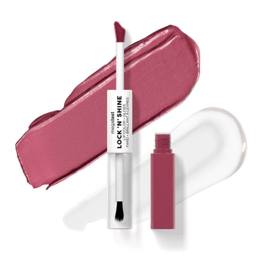 Labial Líquido 2 en 1 Mega Last Lock 'n Shine Lip Color + Gloss - Wet N Wild - 1