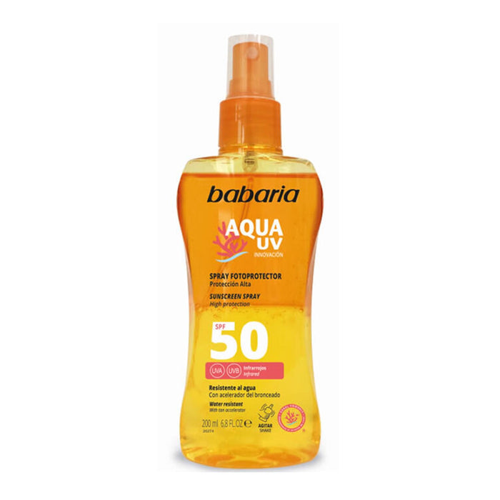 Spray Fotoprotector Aqua Uv - Babaria : SPF 50 200ML - 1