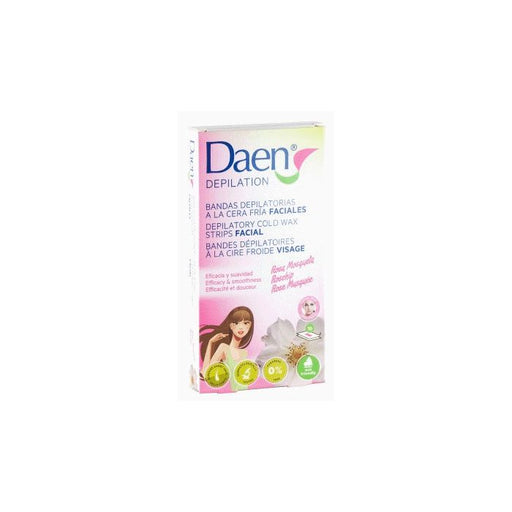 Banda Depilatoria Facial Cera Fría Rosa Mosqueta - Daen - 1