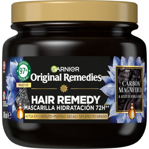 Hair Remedy Mascarilla Hidratación de Carbón Magnético - Garnier : 340ml - 1