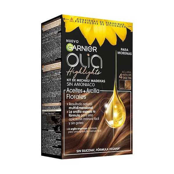 Olia Highlights Kit de Mechas sin Amoniaco - Garnier : Moreno - 1