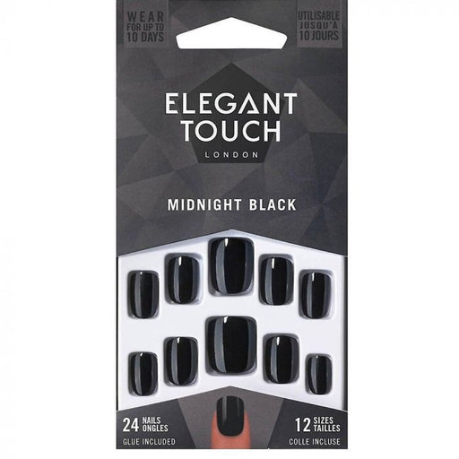 Uñas Postizas - Elegant Touch : Midnight Black - 1