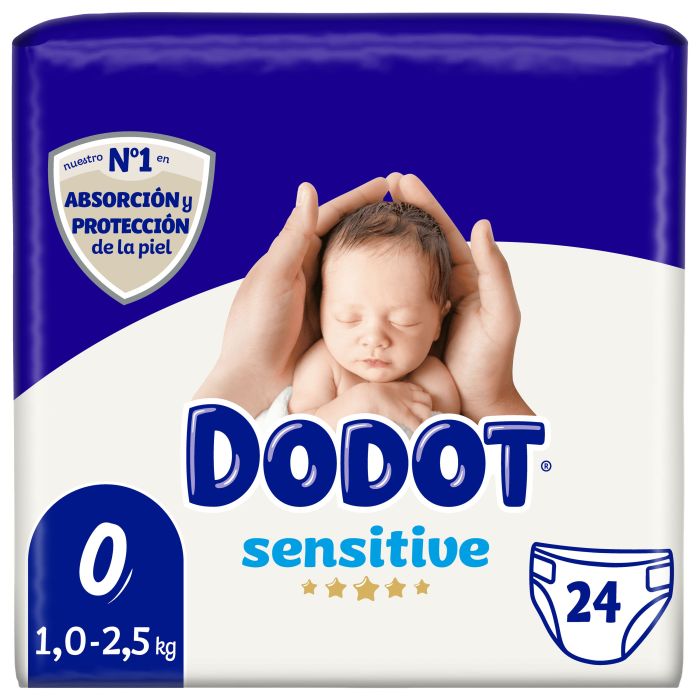 Pañales Sensitive Talla 0 - 24 Uds - Dodot - 1
