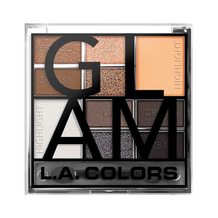 Paleta de Sombras - Color Block - L.A. Colors : Color Block Eyeshadow - Cool Glam - 1