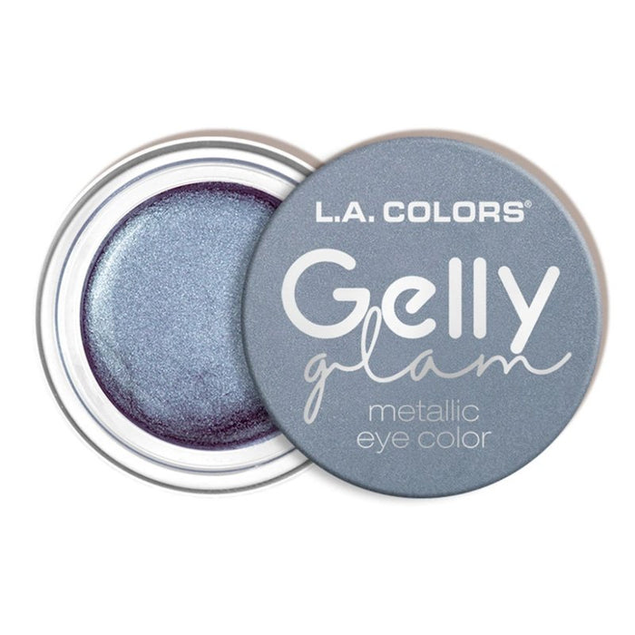 Sombra de Ojos en Crema Gelly Glam Metallic - L.A. Colors : Blue Lightning - 1
