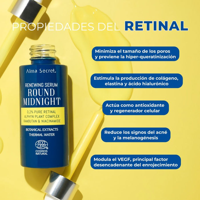 Sérum Round Midnight 0,2% Retinal puro - Alma Secret - 4