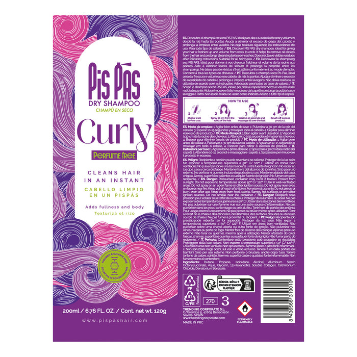 Champú en Seco Curly 200ml - Pis Pas - 2