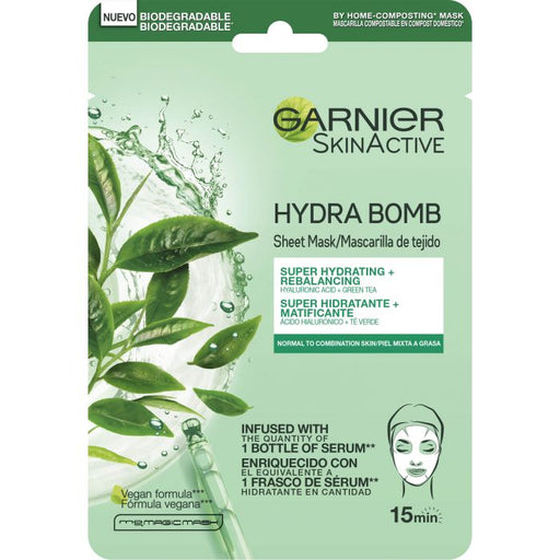 Mascarilla Facial Skinactive Hydra Bomb 1 Mask - Pieles Mixtas/grasas - Garnier - 1