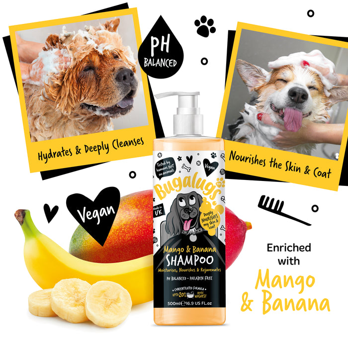 Champú Refrescante Mango & Banana - Bugalugs : 500ml - 2