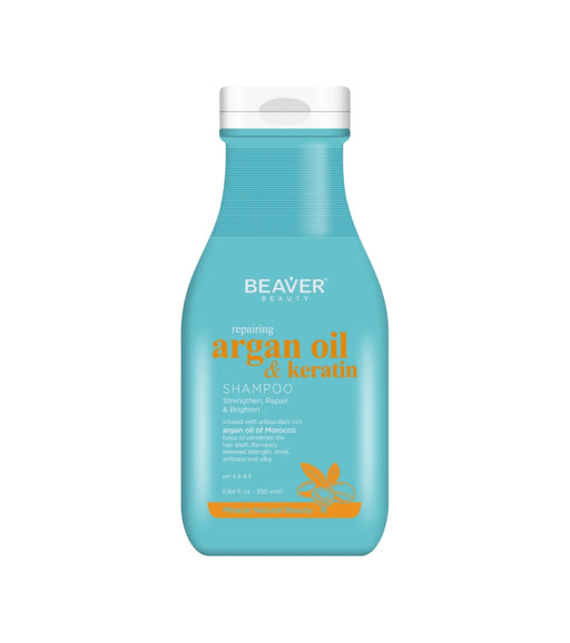 Argan Oil - Keratin Champú Reparador - Beaver : 350ml - 1