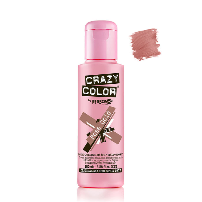 Tinte Semi Permanente sin Amoniaco 100ml - Crazy Color : 73 -  Rose Gold - 1