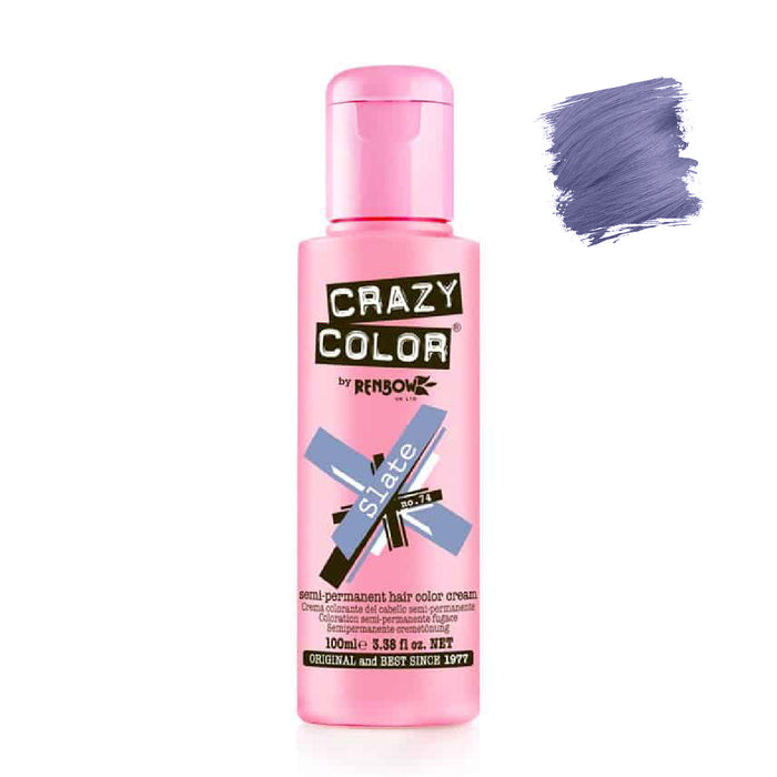 Tinte Semi Permanente sin Amoniaco 100ml - Crazy Color : 74 -  Slate - 1