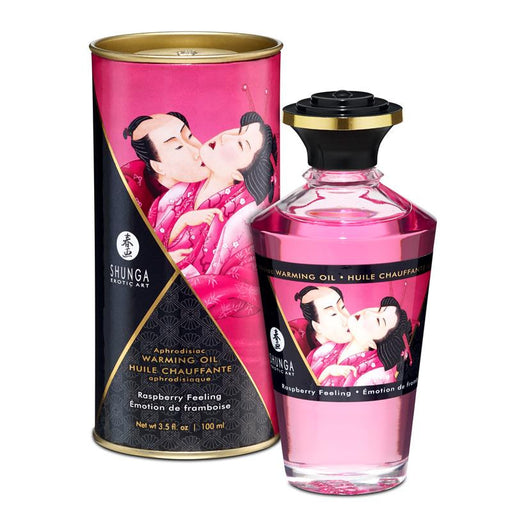 Aceite Masaje Efecto Calor Sabor Intenso Frambuesa 100 ml - Oils - Shunga - 1
