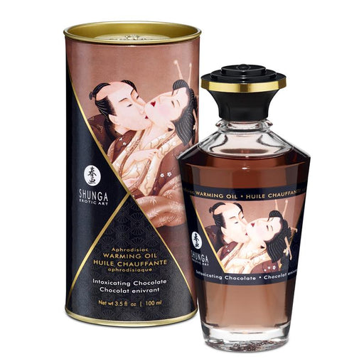 Aceite Masaje Efecto Calor Sabor Intenso Chocolate 100 ml - Oils - Shunga - 1
