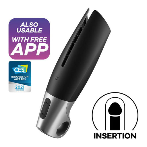 Power Masturbator - Negro y Plata - Satisfyer - 2