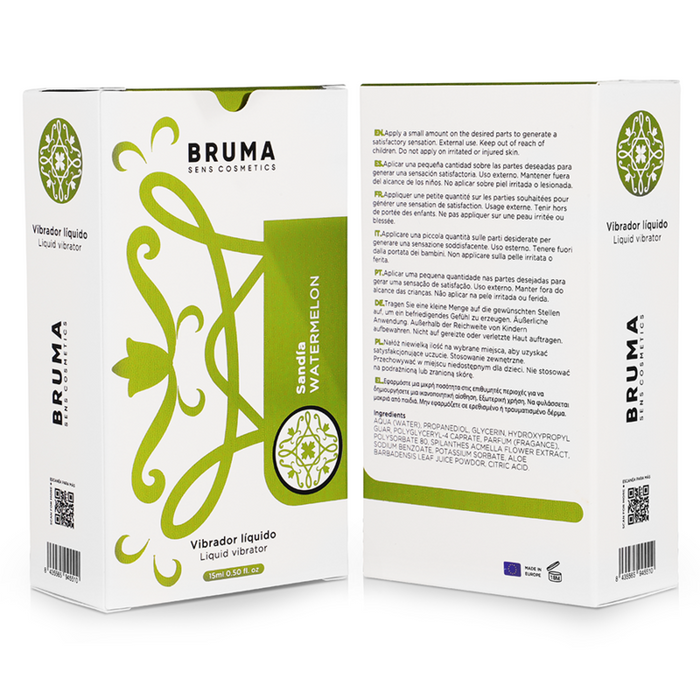 Gel Vibrador Líquido sabor Sandía 15ml - Bruma - 3