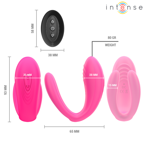 Vibrador & Estimulador de Pinzas con Control Remoto Julia - Intense - 2
