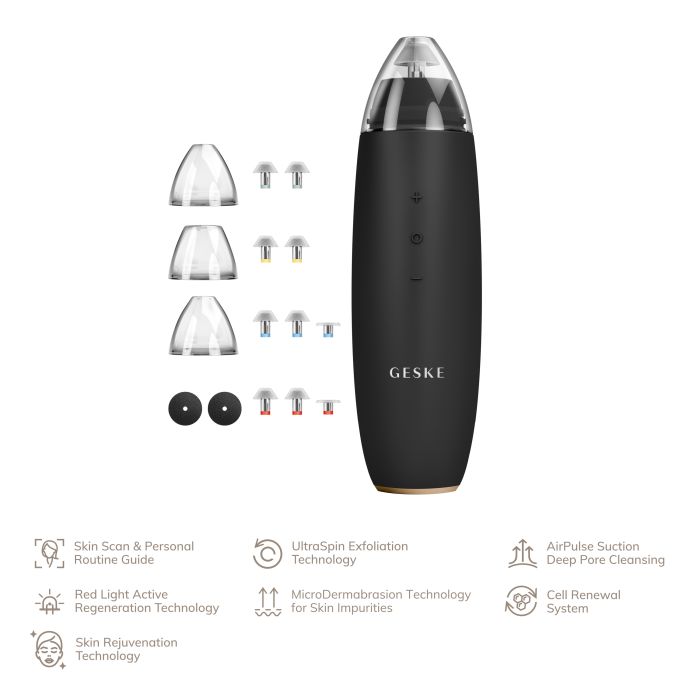 Microdermabrasion Blackhead Remover 7 en 1 - Geske : Black Gold - 4
