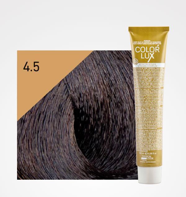 Tinte en Crema Color Lux 100ml - Design Look : 4.5 Castaño Caoba - 1