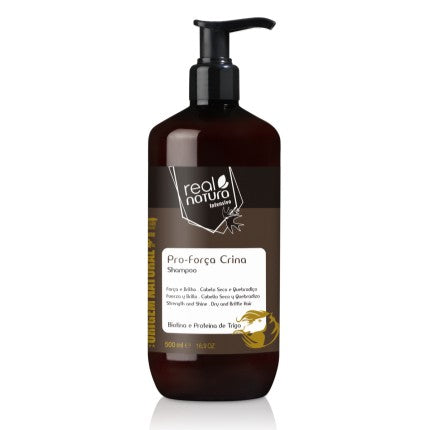 Champú sin Sal para Melena Fuerte - Pro-força Crina 500ml - Real Natura - 1