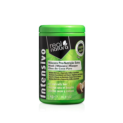 Mascarilla Capilar sin Sal Nutritiva Extra Coco - Máscara Sem Sal Pro-nutrição Extra Coco 1 kg - Real Natura - 1