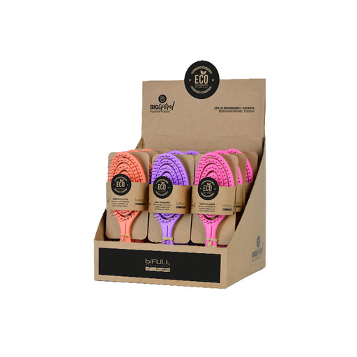 Expositor Cepillos Esqueleto Biofriendly Colores Fluor (pack 12 Unids) - Bifull - 1