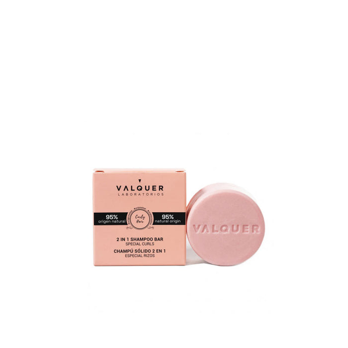 Champú y Acondicionador Solido 2 en 1 Especial Rizos 70 G - Valquer - 1
