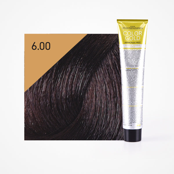 Tinte Color Gold sin amoniaco 100ml - Design Look : 6.00 Rubio Oscuro Intenso - 1