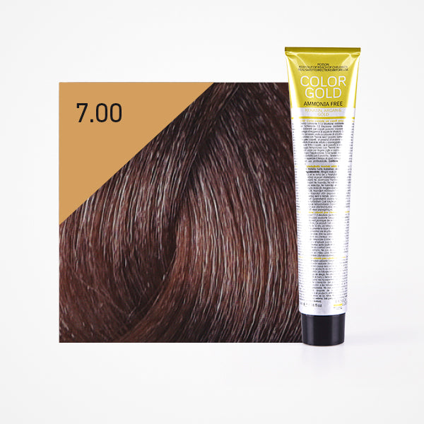 Tinte Color Gold sin amoniaco 100ml - Design Look : 7.00 Rubio Intenso - 1