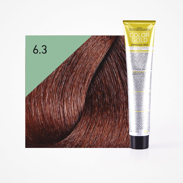 Tinte Color Gold sin amoniaco 100ml - Design Look : 6.3 Rubio Oscuro Dorado - 1