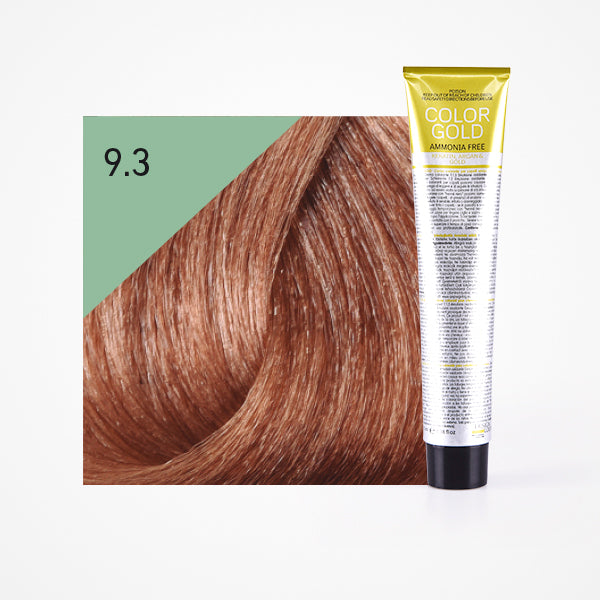Tinte Color Gold sin amoniaco 100ml - Design Look : 9.3 Rubio Clarísimo Dorado - 1