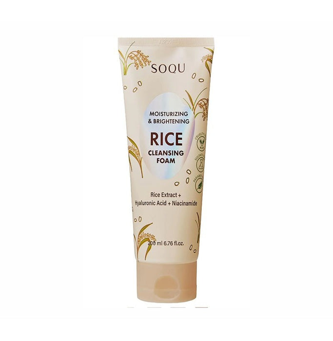 Espuma Limpiadora Hidratante e Iluminadora Arroz - Soqu - 1