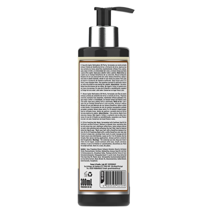 Mascarilla Matizadora de Color – 300 ml – Dona Flora | Tonos Vibrantes y Cuidado Capilar - Dona Flora : Perla - 2