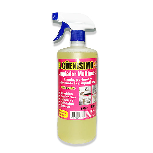 Pack 3 Limpiadores - Mulitiusos, Limpiacristales y Especial para Muebles - 3x 1000ml - El Guenisimo - 4