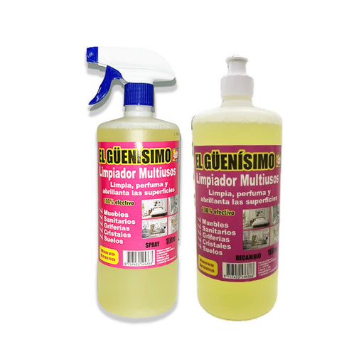 Limpiador Multiusos en Spray 1000ml + Recambio - El Guenisimo - 1