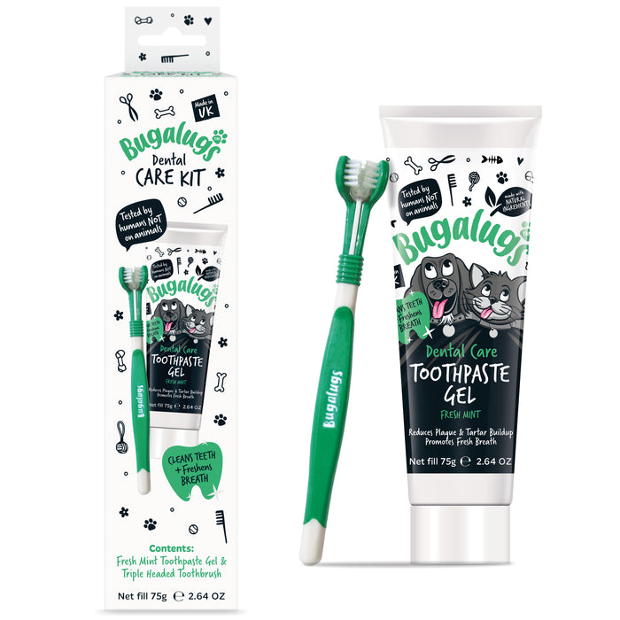 Kit Cepillo + Pasta Dentífrica Mint Fresh - 75 g - Bugalugs : Cepillo + Pasta 75 ml  - Menta Fresca - 1