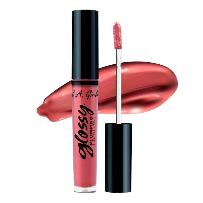 Brillo de Labios Voluminizador Glossy Plumping - L.A. Girl : Pink Up - 1