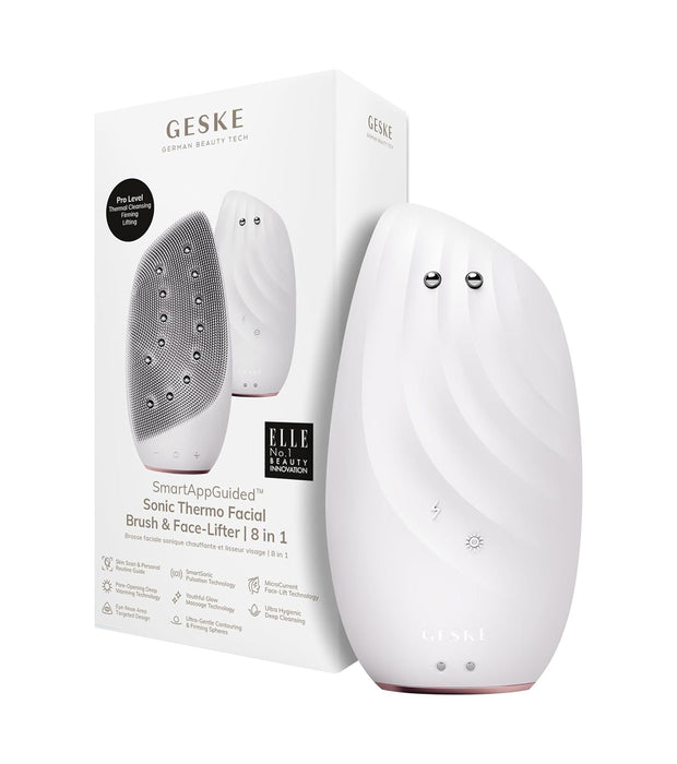Sonic Thermo Facial Brush - Face-lifter 8 in 1 Cepillo Facial - Geske : White Rose Gold - 2