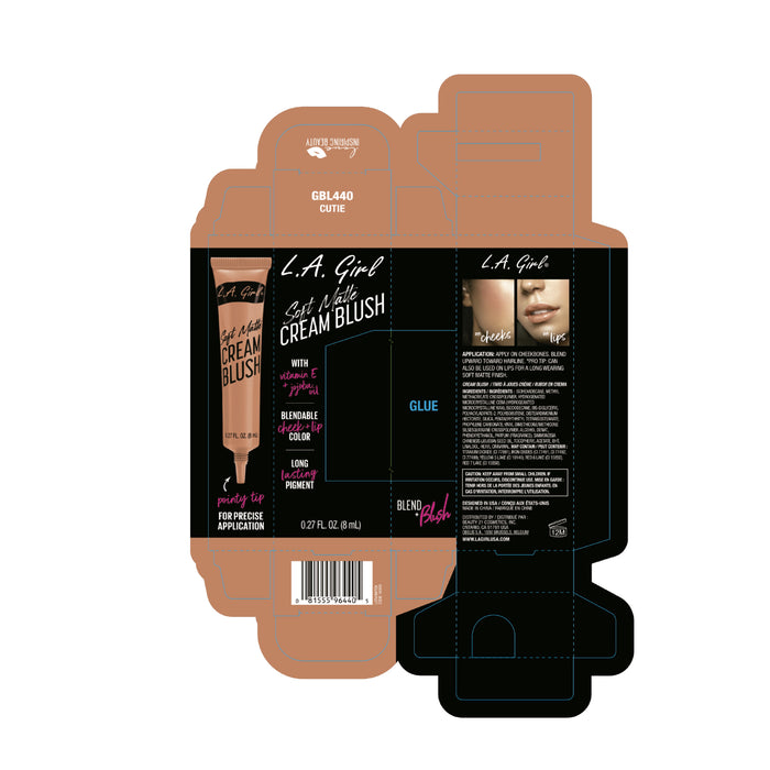 Colorete en Crema Soft Matte - L.A. Girl : Cutie - 2