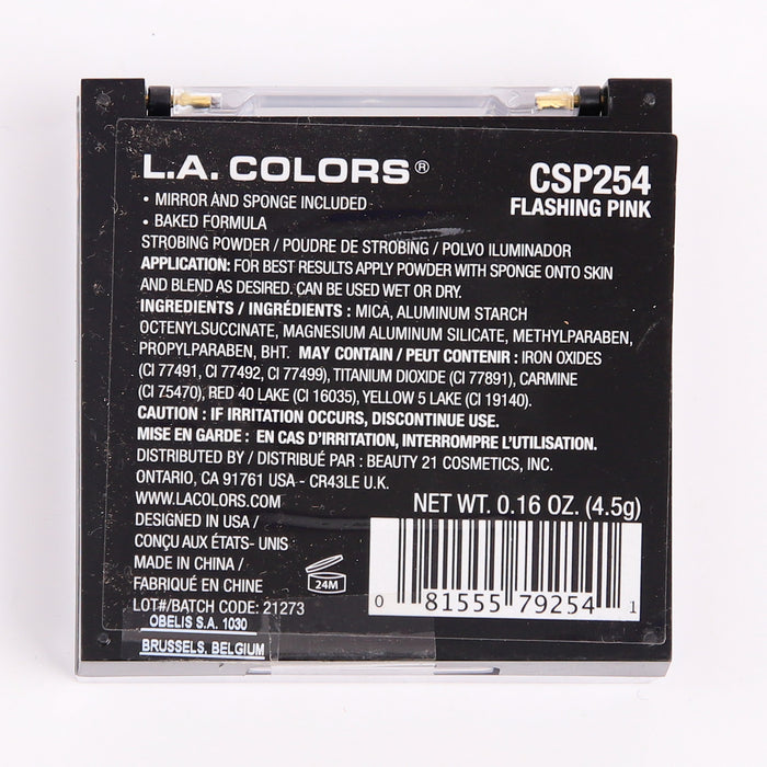 Iluminador en Polvo Strobing - L.A. Colors : Flashing Pink - 2
