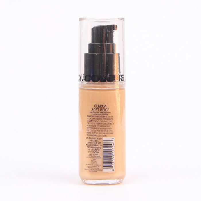 Base de Maquillaje Líquida - Truly Matte - L.A. Colors : Soft Beige - 2