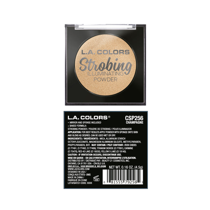 Iluminador en Polvo Strobing - L.A. Colors : Champagne - 2
