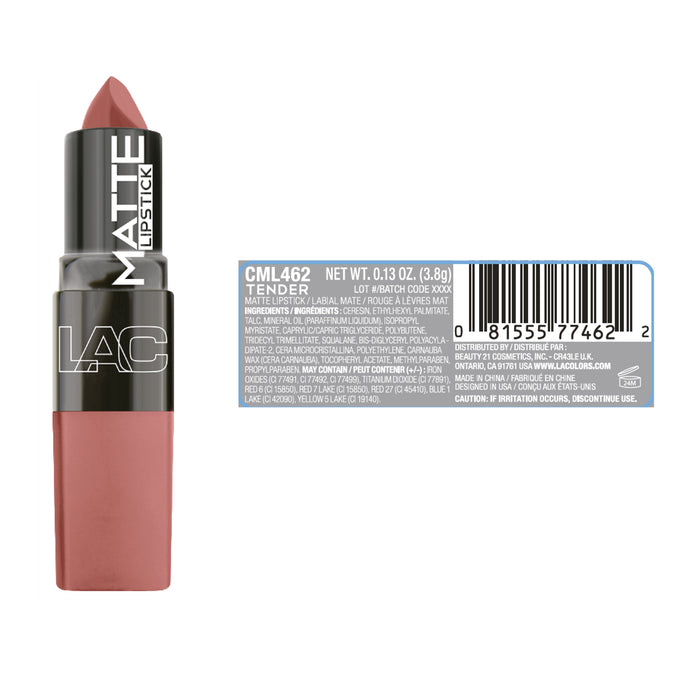 Barras de Labios Matte Lipstick - L.A. Colors : Tender - 2