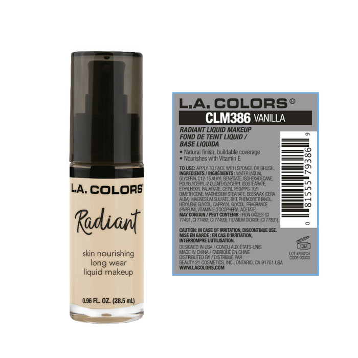 Base de Maquillaje Radiant - L.A. Colors : Vanilla - 2