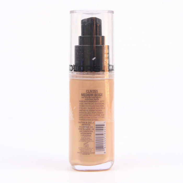 Base de Maquillaje Líquida - Truly Matte - L.A. Colors : Medium Beige - 2