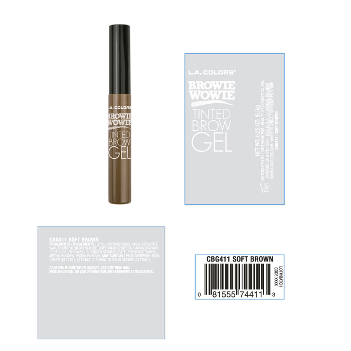Gel Fijador de Cejas Browie Wowie - L.A. Colors : Soft Brown - 2