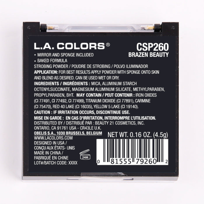 Iluminador en Polvo Strobing - L.A. Colors : Brazen Beauty - 2