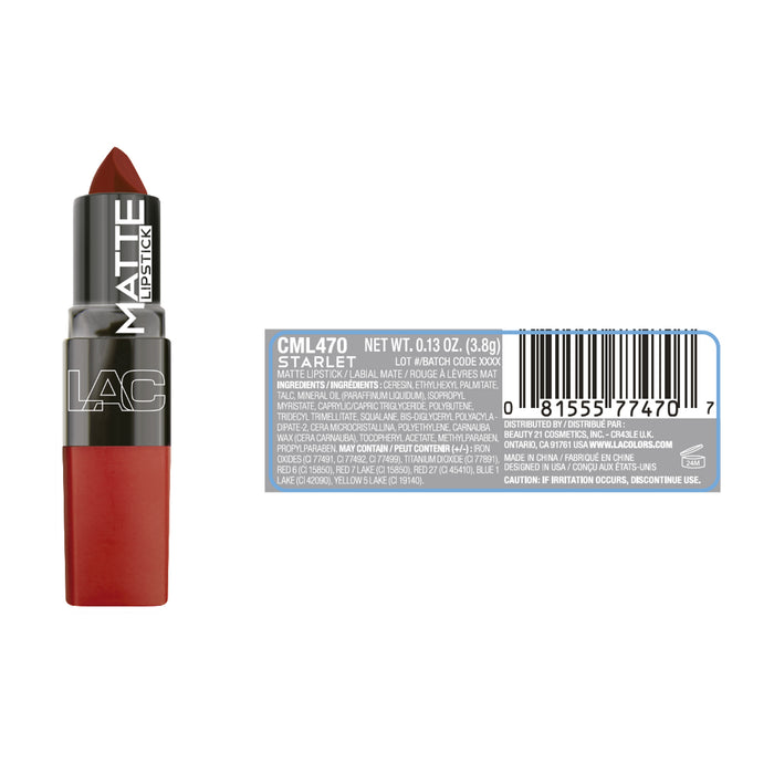 Barras de Labios Matte Lipstick - L.A. Colors : Enchanting - 3