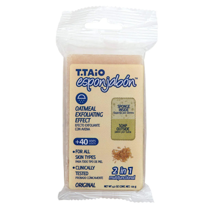 EsponJabón – Esponja + Jabón 2 en 1 – 120 gramos - T.taio : Avena - 2