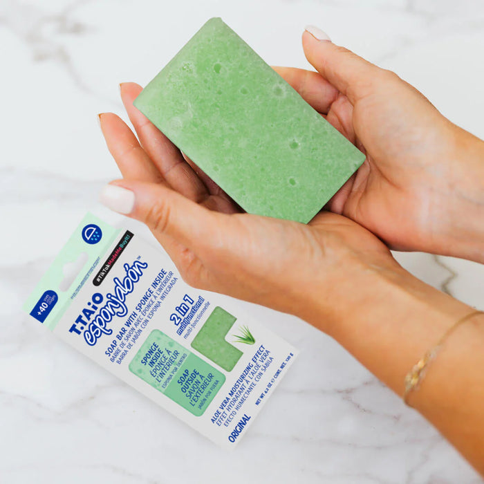 EsponJabón – Esponja + Jabón 2 en 1 – 120 gramos - T.taio : Aloe Vera - 3